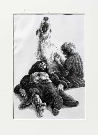 The King dies.
From 'The Dog Army'.
$NZ250 (approx $US167, £128, €141) The King dies.
From 'The Dog Army'.
$NZ250 (approx $US167, £128, €141)